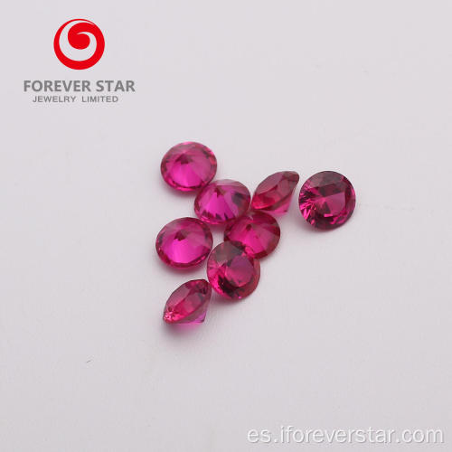 Venta al por mayor de moda creada piedra creada Ruby Red Corundum